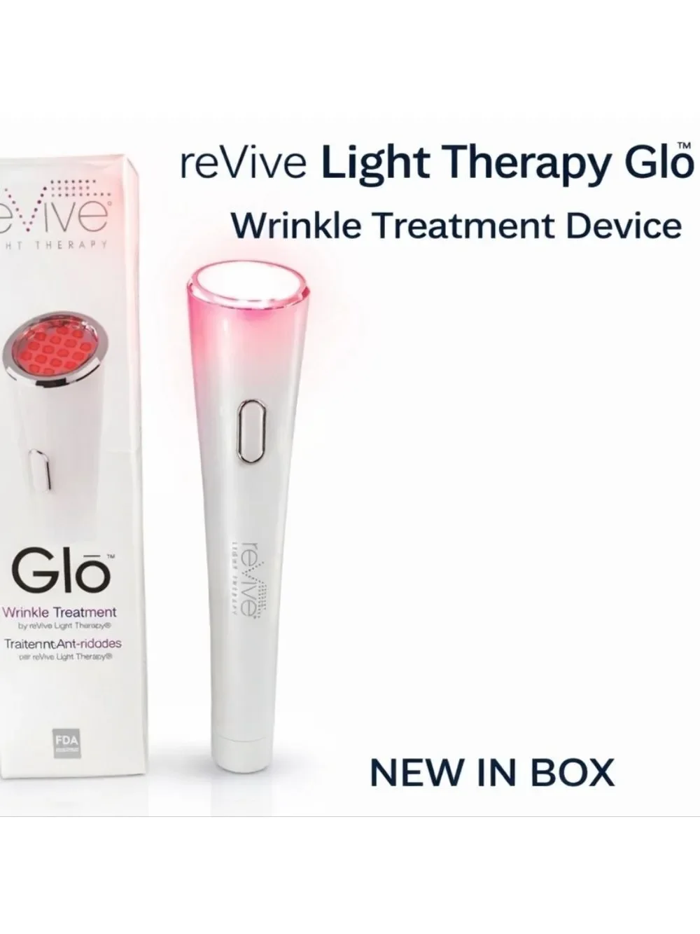 NIB reVive Light Therapy Glo™ LED wrinkle treatment device Infrared